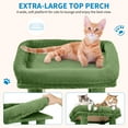 thumbnail image 3 of Yeshouse Árbol para gatos de 155 cm, varios niveles, ideal para gatos grandes y Maine Coon, con percha gigante, 2 compartimentos, postes rascadores de sisal y pelotas colgantes, 3 of 7