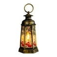 thumbnail image 2 of Christmas Retro Portable Night Light with LED – Decorative Lantern for Holiday Parties, Kids Bedroom, Gifts – Santa Claus & Snowman Design, 2 of 6