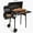 Black, variant on Offset Barrel Charcoal Grill Smoker Multi Purpose Outdoor BBQ for Backyard Camping Father's Day Gift