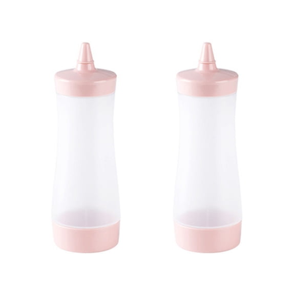 2 Pieces Reusable Condiment Dispenser Squeezing Container