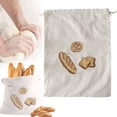 thumbnail image 1 of Bread Bag for Homemade Bread, Reusable Bread Bag Cotton Proof Bag, Bread Storage Bag That Can Extend Freshness, D, 1 of 5