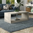 thumbnail image 2 of Evelyn&Zoe Osmond 58" Wide Rectangular Coffee Table, Alder White, 2 of 7