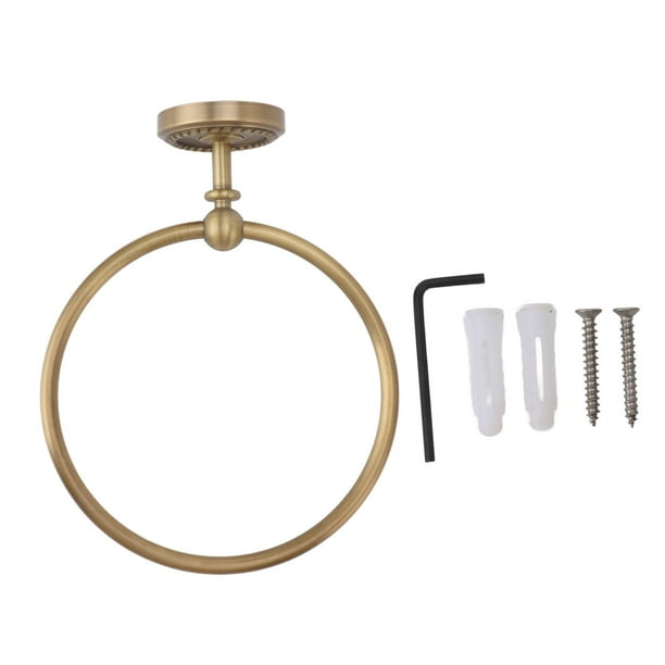 Toallero de mano, anillo de toalla de baño, anillo de toalla de cobre, colgador de toalla de baño, diseño aerodinámico