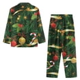 thumbnail image 4 of Suhoaziia Christmas Bell Sleepwear for Women Nightgown 2-Pack Sweatsuit Aesthetic Pajamas Top and Pants Comfy Outfits Size 3XL,Lightweight Round Neck Indoor Button-Down Fall Clothing, 4 of 6