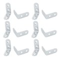 thumbnail image 1 of Unique Bargains Home Metal Cupboard Cover Corner Guard Angle Bracket Protector Silver Tone 12pcs, 1 of 3