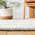 thumbnail image 4 of SAFAVIEH Striped Kilim Siofra Striped Cotton Area Rug, Ivory/Grey, 8' x 10', 4 of 7