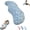 Leopard Blue, variant on Body Pillow for Side Sleeper, Long Bodys Pillows for Sleeping, Multipurpose Back Leg Support Pillow for Bedroom Sofa Home(Blue)