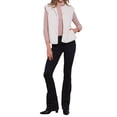 thumbnail image 2 of Chaleco de piel sintética INSPIRE CHIC para mujer, sin mangas, con botones, abierto en la parte delantera, chalecos de invierno 2025 L albaricoque, 2 of 6