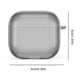 thumbnail image 4 of Funda Protectora Transparente Con Mosquetón TPU para Airpods 4 (Transparente), 4 of 5