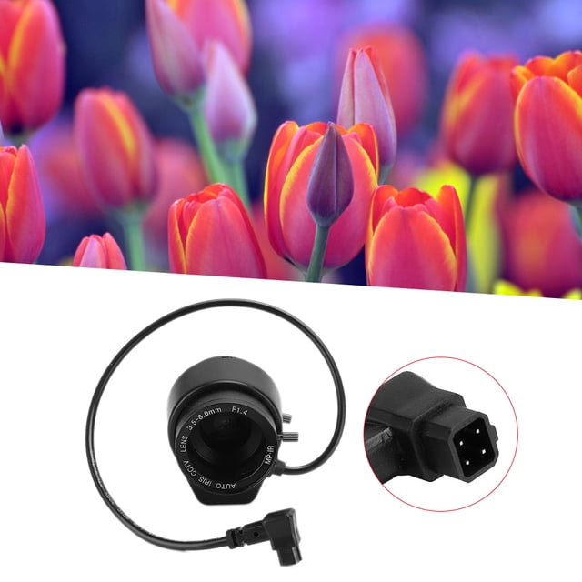 Lente de cámara de seguridad cámara de seguridad HD con lente de iris automático de longitud focal para cámara de seguridad de vigilancia