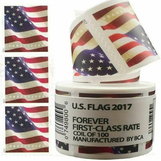 U.S. Flag 1 Roll of 100 USPS Forever First Class Postage Stamps 2018