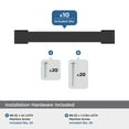 thumbnail image 3 of Amerock Bridgeport 3-3/4 inch (96mm) Center-to-Center Matte Black Cabinet Pull - 10 Pack, 3 of 5