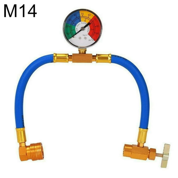 CNKOO M14 R134A Car Air Conditioning Refrigerant Charging Hose Pipe With Gauge