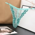 thumbnail image 3 of Bigersell Thong Underwear Women Clearance Womens Cotton Underwear High Cut Panty Style P-612 Cotton Plus Size Panties Ladies Thong Underwear Briefs Mid Waist Women's Briefs Green One Size, 3 of 5
