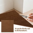 thumbnail image 5 of Uxcell 12" Self Adhesive Carpet Tile, 4 Pcs Small Area Square Polyester Rug Anti-Slip Reusable Peel and Stick Carpet Locker Rug Locker for Tabletop Background Decoration, Brown, 5 of 7