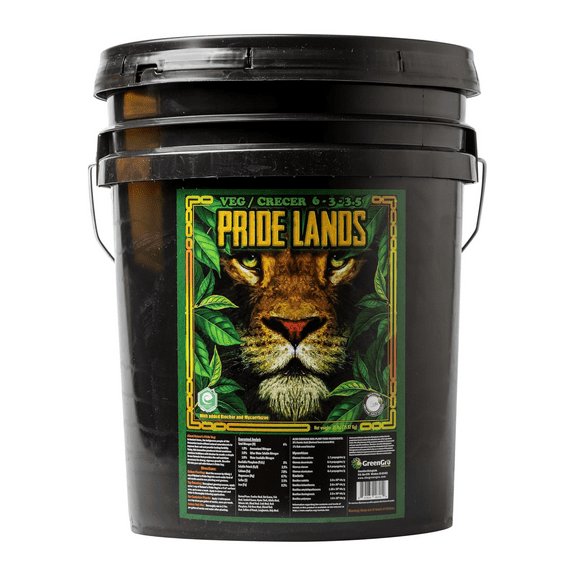 Pride Lands Veg 6-3-3.5 All-Natural Fertilizer - 35 lb Pail by GreenGro
