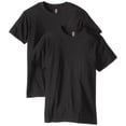 thumbnail image 1 of Hanes T-Shirt à Col Rond en Coton Ringspun Nano-T pour Hommes, Lot de 2, 1 of 1