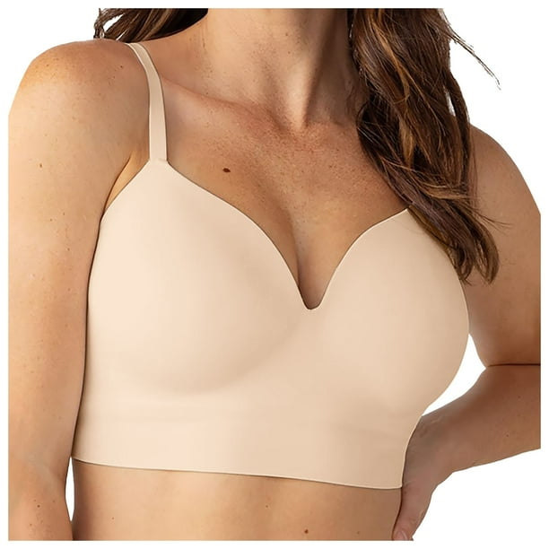 Sujetadores para mujer Bralettes con sujeción - Nailon y spandex, tirantes ajustables, diseño con escote en V y espalda en U para todas las ocasiones