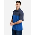 thumbnail image 2 of CORE365 CE112C Men's Fusion ChromaSoft™ Colorblock Polo-True Royal/ Classic Navy Heather-3XL, 2 of 6
