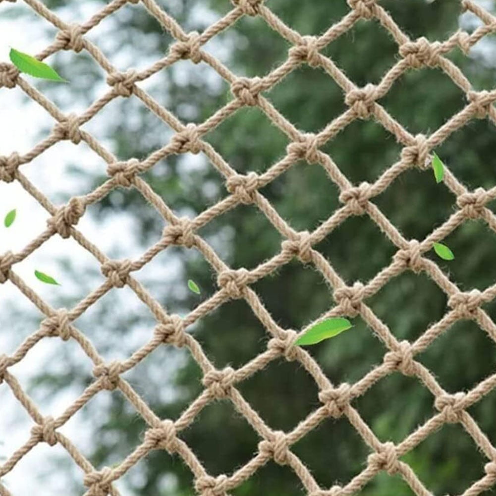 Vintage Jute Rope Plant Support Net Vegetable Balcony Garden Shed Hemp Rope Net 2 X 5M Smile Home