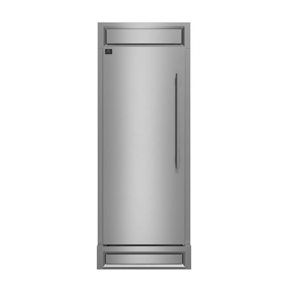 Forno Maderno 28-Inch Built-In Convertible Refrigerator, 13.6 cu.ft, Left Swing, Decorative Grill