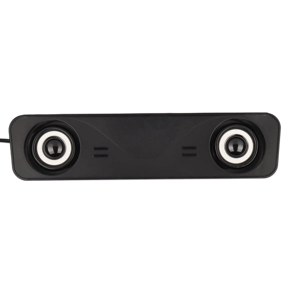 Altavoz de computadora con alimentación por USB, estéreo, plug and play, altavoz de escritorio portátil con control por cable para PC y computadora portátil