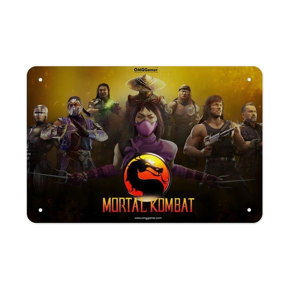 Mortal Kombat-theme Metal Sign，Personalized Metal Sign Wall Decor for fans,friends,family and Lovers Gifts 8x12 Inch