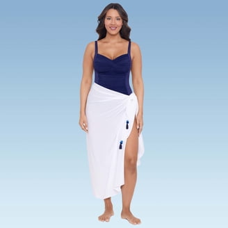 Lands' End Women's Chlorine Resistant Shine Twist Front Mini Swim