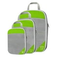 thumbnail image 3 of Abbracc 1Set Compression Packing Cubes Luggage Organizer Travel Keeping Organized Green Green 3Pcs, 3 of 5