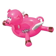 **Swimline LOL! Series Inflatable Ride-On Flying Pig Swimming Pool Float - 90266