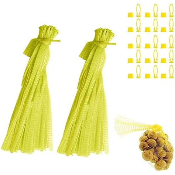 100pcs Egg Hatching Bags Strong Stretchable Plastic 15 inch Mesh Bag Reusable for Vegetables Fruits Toys