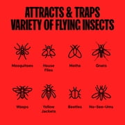 Dynatrap Outdoor Bug Trap 1/4 Acre UV LED Light Mosquito, Fly, Gnat, Moth, Wasp Trap, Chemical-Free Bug Zapper Alternative, Rechargeable and Portable Flying Insect Catcher with Cordless Capability