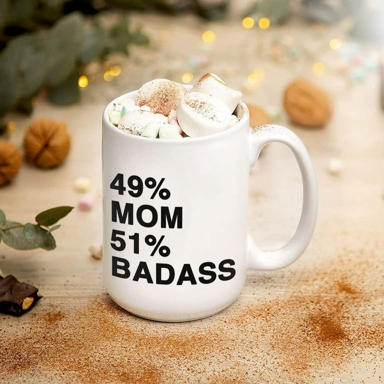 Badass Mom Gifts, Mothers Day Funny Mom Mug Gifts for Mama, Tough as a Mother  Gift for Wife, to Mom From Daughter, Mom From Son Gifts 