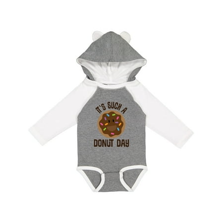 

Inktastic It s Such a Donut Day Chocolate Lover Gift Baby Boy or Baby Girl Long Sleeve Bodysuit