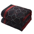 thumbnail image 3 of Nanshing Elliot 7 Piece Geometric Comforter Set, Black/Red, Queen, 3 of 6