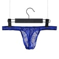 thumbnail image 3 of Tanga de encaje de una pieza para hombre, pantalones T, ropa interior sexy de cintura baja de seda de hielo, 3 of 6