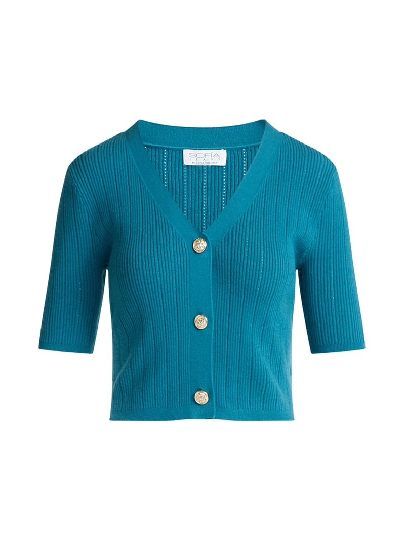 Cardigan Sans Manches En Fausse Fourrure Gris Sofia Vergara - Taille L - Occasion Très Bon état
