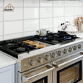 thumbnail image 5 of CASAINC 48 in. 6.8 cu. ft. Front Control Freestanding Double Ovens Gas Range in Stainless Steel, 5 of 8
