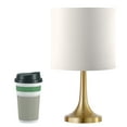 thumbnail image 4 of Evelyn&Zoe 14" Traditional Mini Accent Lamp with White Drum Linen Shade, 4 of 8