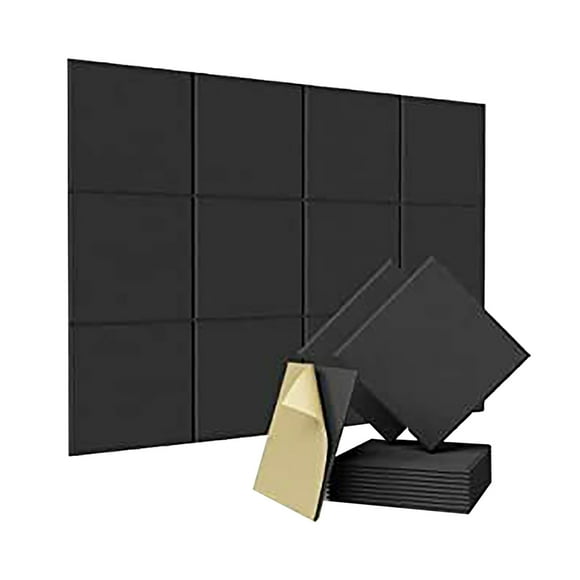 Wmqpnns New Trending Soundproof Wall Stickers Acoustic Panels Noise Reduction for Home and Polyester Fiber Sound Absorbing Wall Decals Todays Deals Clearance Sale