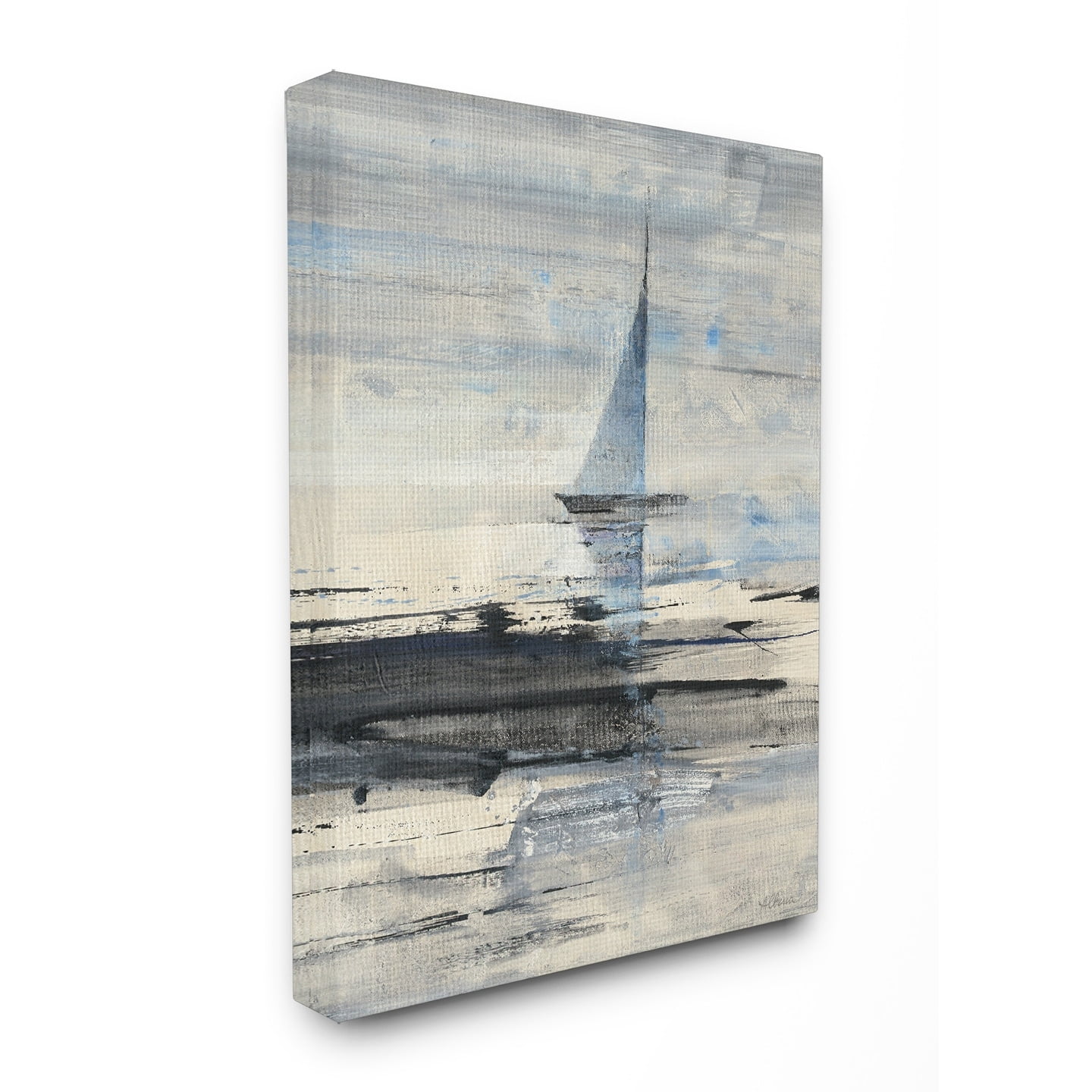 The Stupell Home Decor Collection Abstract Sailing Canvas Wall Art