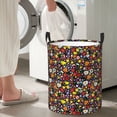 thumbnail image 4 of Lsque Spring And Summer Flowers pattern Laundry Hamper Basket, Tall Woven Rope Hamper Basket for Clothes, Lightweight Storage Basket, Collapsible Waterproof-Medium, 4 of 8