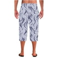 thumbnail image 7 of Handshe Men's Home Sleep Pants with Printed Straight Cut Elastic Waistband and Pockets Casual Lounge Wear, 7 of 7