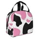 thumbnail image 2 of Easygdp Cow Spots Bolsa Térmica Premium - Tela Oxford Impermeable, Gran Capacidad, Bolsillo Frontal, Unisex para Trabajo, Escuela, Actividades al Aire Libre y Picnics, 2 of 8