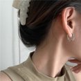 thumbnail image 4 of S925 Silver Earrings Female Design Feeling Light Advanced Temperament Ear Buckle Hot Earrings Hoop Earring Set Earrings with Chain Gild Earrings Ear Ring Set Earrings Big Ear Studs Long Post Earrings, 4 of 4