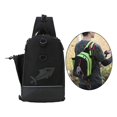 thumbnail image 3 of Bolso bandolera, bandolera en el pecho, monedero, ligero, , al aire libre, te Oxford, senderismo, acampada, viajes, mujeres, hombres, Negro Macarena Paquete de hombro al aire libre, 3 of 8
