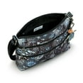 thumbnail image 3 of Sakroots Basic Crossbody Bag - Women's Handbag & Purse With Four Zipper Pockets & Adjustable Strap - "Midnight Seascape", 3 of 4