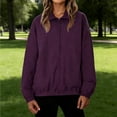 thumbnail image 2 of Women's Sun Protection Jackets Sunscreen High Neck Long Sleeve Elastic Hem Quick-drying Zipper Solid Color Outdoor Workout Tops S-2XL, 2 of 9