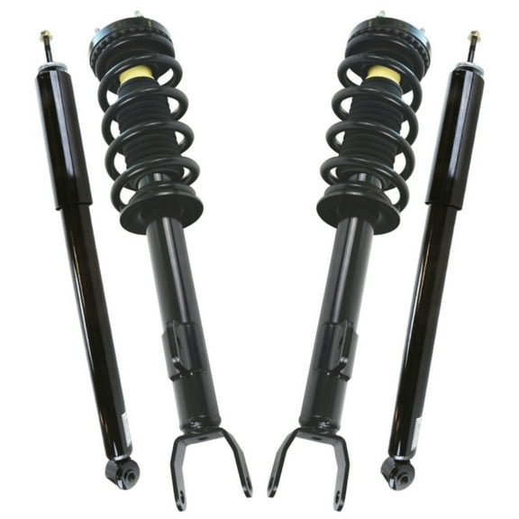 AutoShack Front Complete Strut & Coil Spring Assembly with Rear Shock Absorbers Set for 2012-2014 Dodge Challenger 2012-2016 Dodge Charger | Full-vehicle Suspension System Replacement Kit CSTKS0072