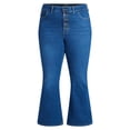 thumbnail image 5 of Terra & Sky Women's Plus Size Core Flare Jeans, Sizes 16W-28W, 5 of 5
